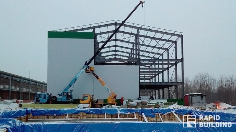 Проект ангара под административное здание в Екатеринбурге