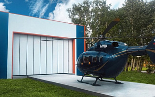 Ангар для хранения вертолетов в с. Паратунки, Камчатский край