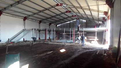 Быстровозводимый сборный склад продовольственных продуктов с холодильной камерой. г. Мирный